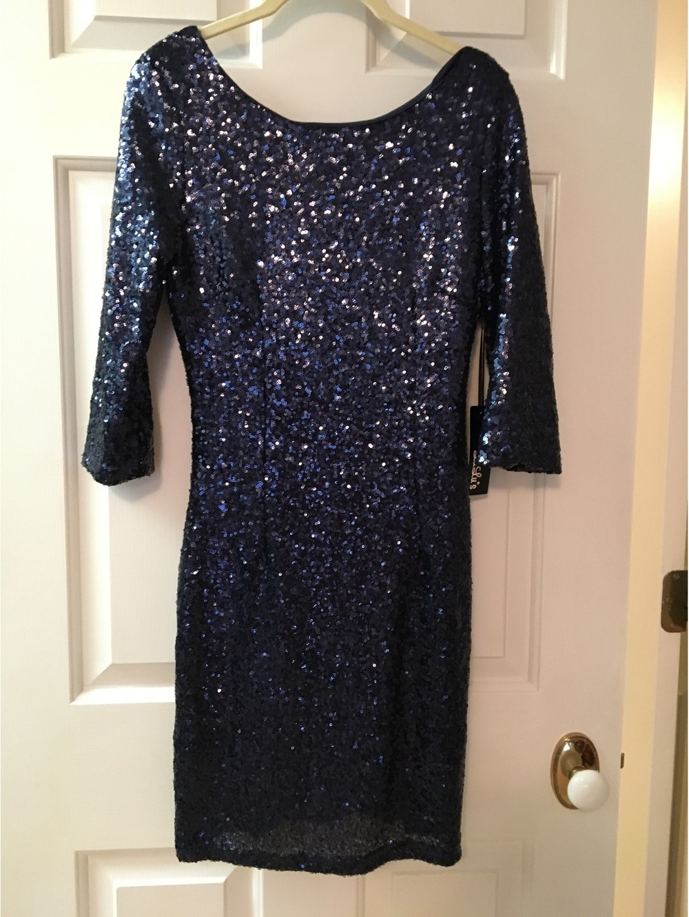 LuLu's Navy Blue Sequin Cocktail Dress Size Small NWT